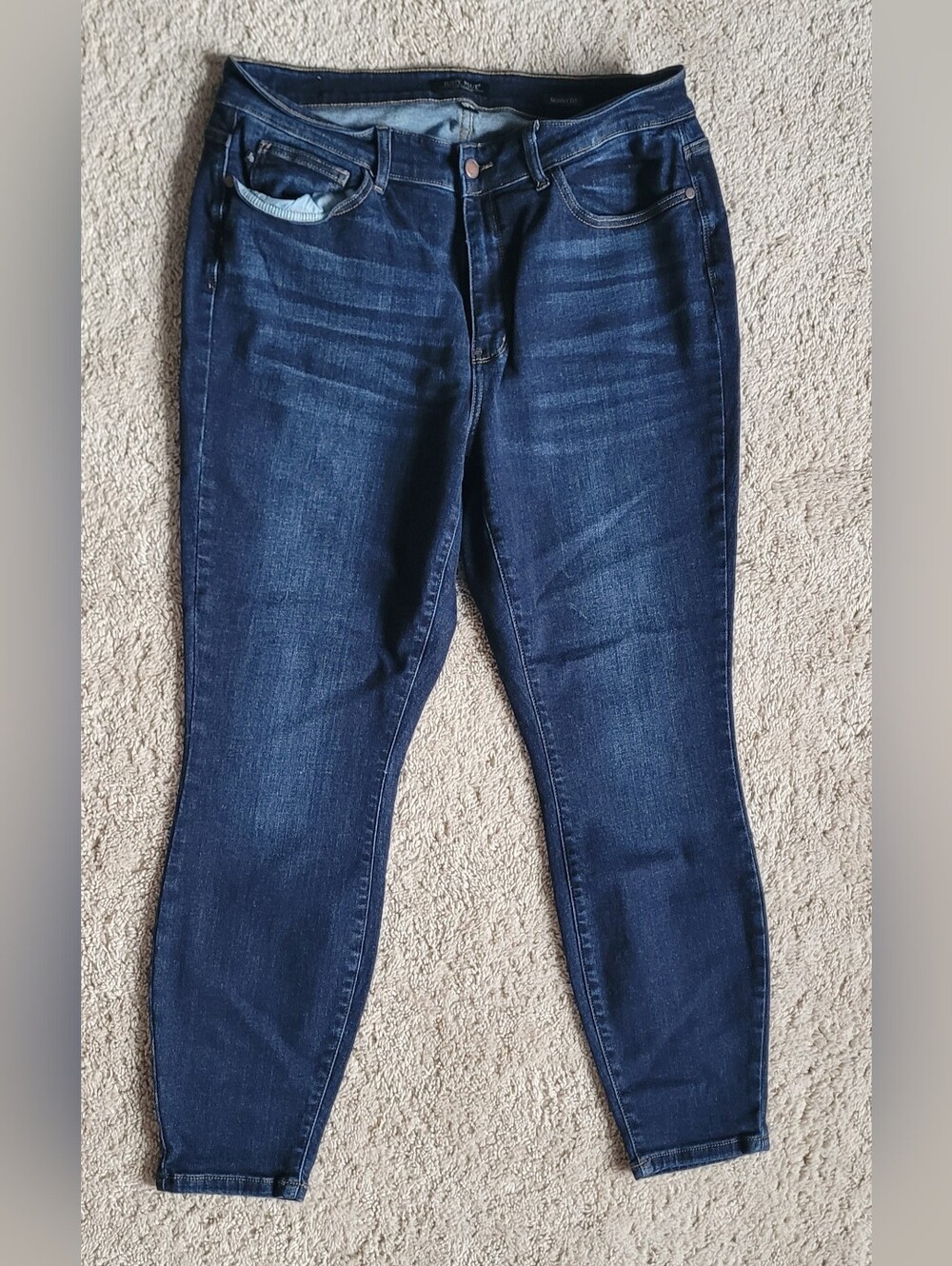 Judy Blue Skinny Fit 18w Women's Jeans, Stretch, Dark Wash - Picture 2 of 6